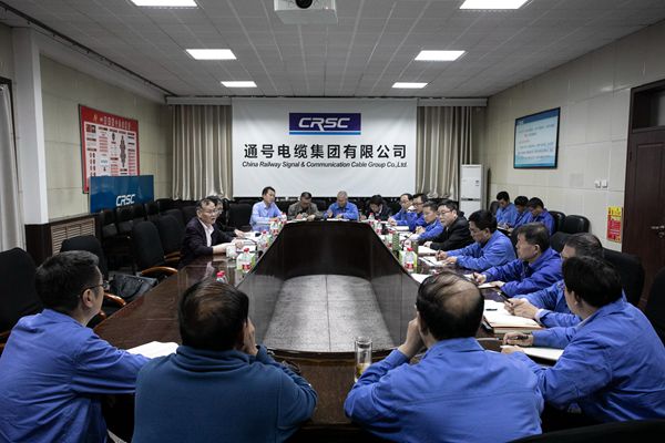 尹刚到通号电缆集团指导巡视问题查摆工作